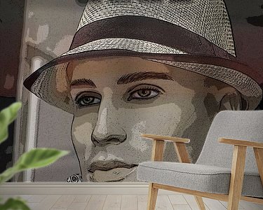 Example of the artwork in a room