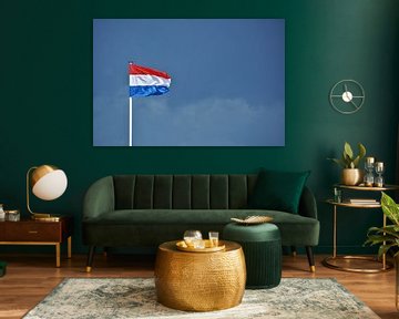 De Nederlandse Vlag wapperend in de Franse Zeewind van DoDiLa Foto's