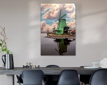 Molen van de Zaanse Schans, de Gekroonde Poelenburg van Gert Hilbink