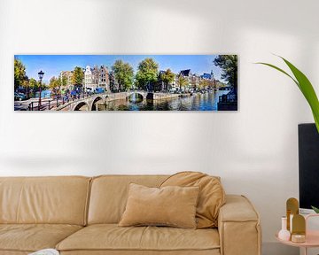 Panorama Leidsegracht / Keizersgracht Amsterdam sur Hendrik-Jan Kornelis