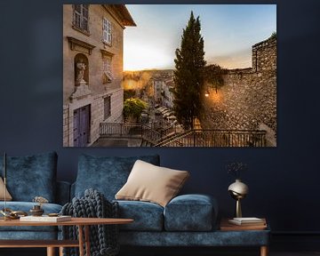 Oude stad van Nice aan de Cote d'Azur van Werner Dieterich