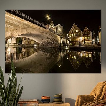 Belgium - Ghent at Night - Sint-Michielsbrug