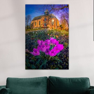 Slotkapel met lente explosie