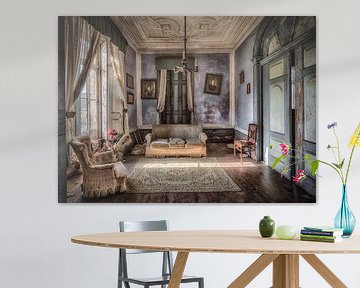 living room blue purple by Kelly van den Brande