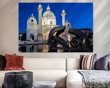 Karlskirche Wien van Lisa Stelzel