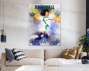 handball sur Printed Artings