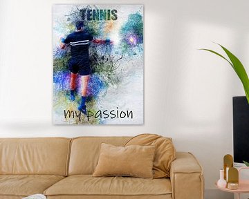 tennis by Printed Artings