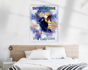 Snowboard van Printed Artings