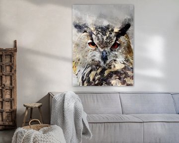 owl by Printed Artings