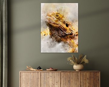dragon barbu sur Printed Artings