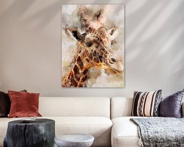 giraffe by Printed Artings