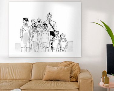 Example of the artwork in a room