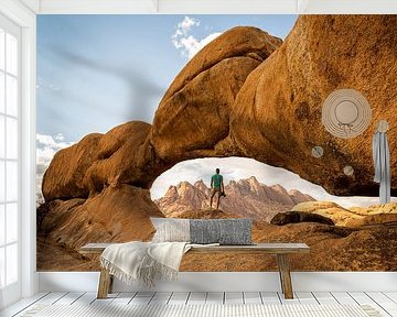 Photographer in Spitzkoppe by OCEANVOLTA