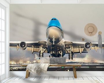 KLM Boeing 747 take-off from Schiphol to a warmer destination by Dennis Janssen