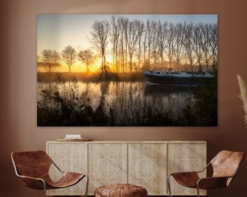 sunrise along the Scheldt in Ghent - Belgium sur Fotografie Krist / Top Foto Vlaanderen