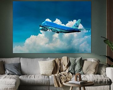 Boeing 747-406, KLM PH-BFN, The City of Nairobi, KL2020. van Gert Hilbink