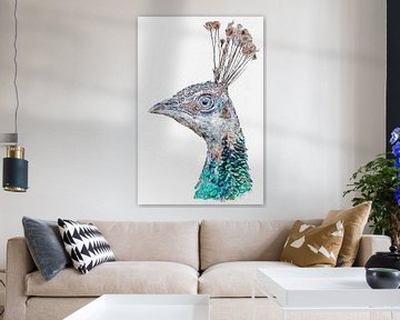 Portrait of a peacock (artwork) by Art by Jeronimo