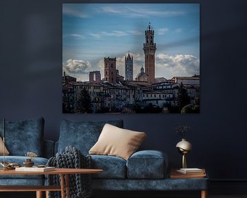 The towers of Siena by Teun Ruijters