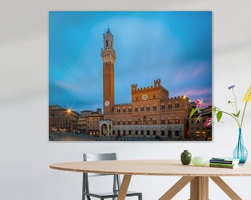 Palazzo Pubblico - Siena - long exposure van Teun Ruijters