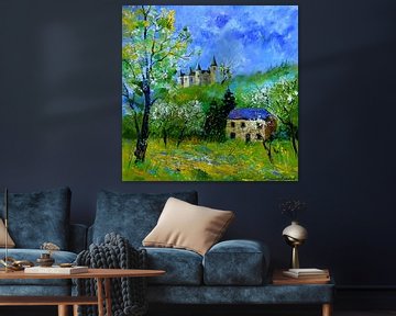 Chateau de Veves au printemps van pol ledent