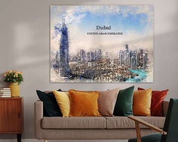 Dubai van Printed Artings