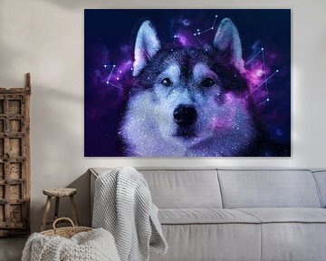 Galaxy Siberian Husky van Lemo Boy