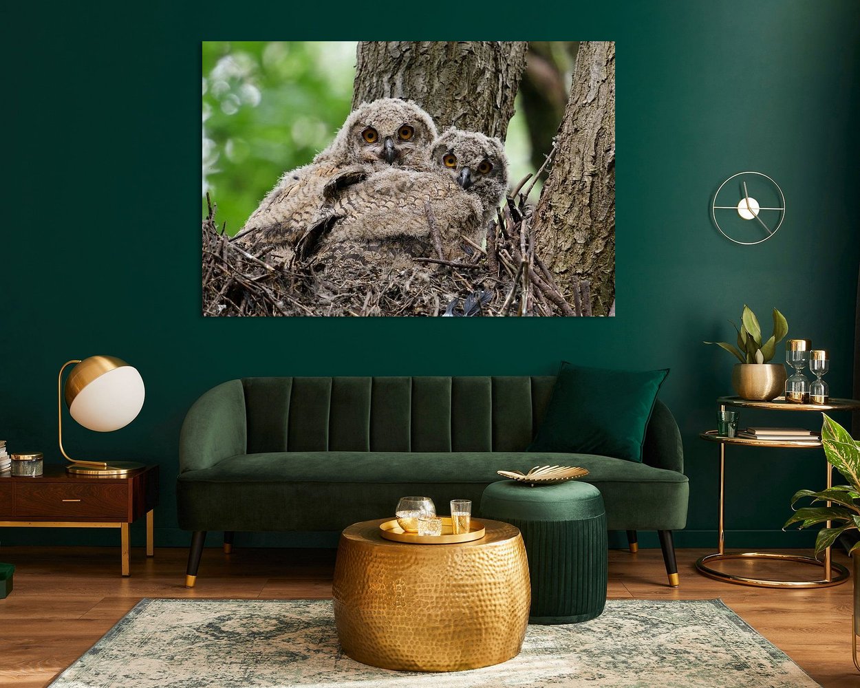 Example of the artwork in a room