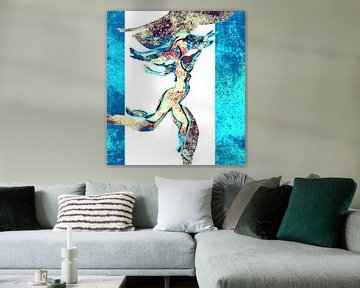 Danser in blauw van ART Eva Maria