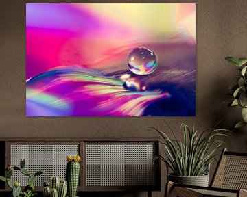 Waterdruppel met vele kleuren van Bert Nijholt