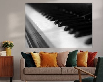 Piano sleutel zwart-wit beeld van Falko Follert