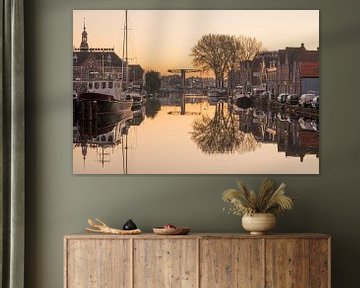 De Haven in Leiden van Dirk van Egmond