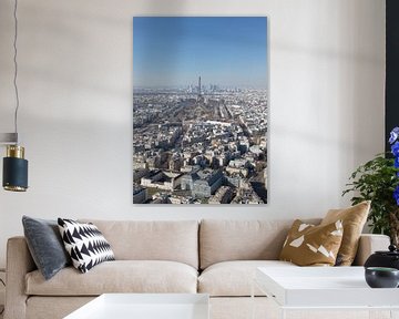 Birds eye view of Paris von Michaelangelo Pix