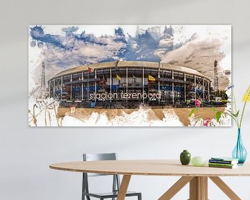 Feyenoord ART Rotterdam Stadion "De Kuip" Front von MS Fotografie | Marc van der Stelt