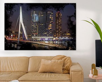 The Erasmus Bridge in Rotterdam (Feyenoord Art Edition)