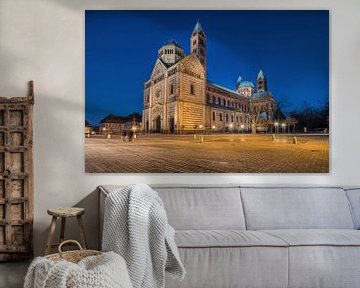 Cathédrale de Speyer à l'heure bleue