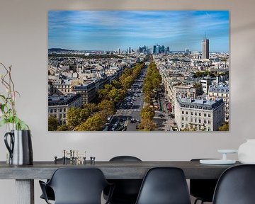 Blick auf die Bürostadt La Defense in Paris, Frankreich von Rico Ködder