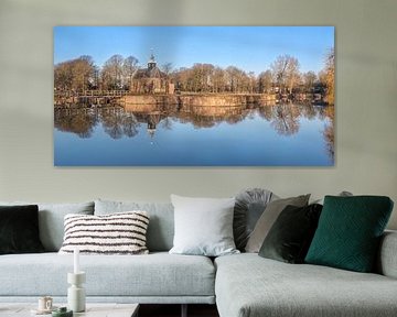 Slotgracht spiegel panorama sur Fotografie Egmond