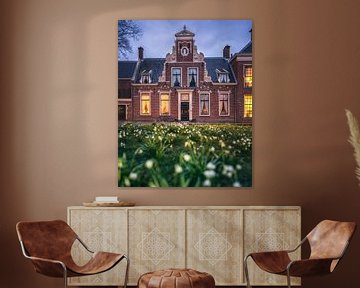 Charakteristisches monumentales Gebäude auf dem Martinikerkhof in Groningen von Harmen van der Vaart