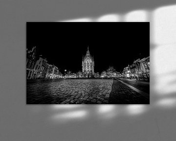 Rathaus Gouda bei Nacht von Eus Driessen
