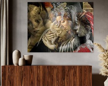 Een collage van Botticelli