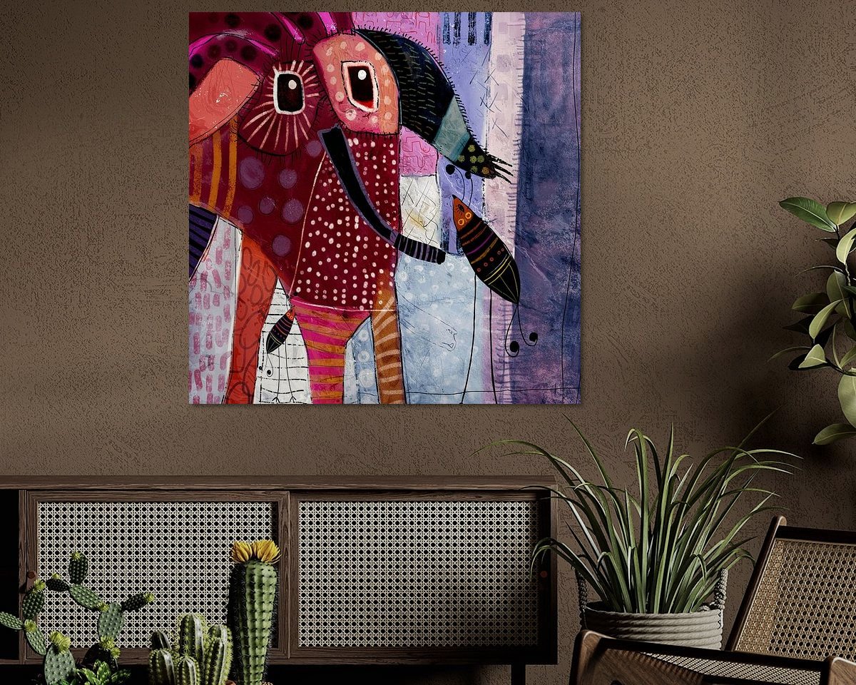 Example of the artwork in a room