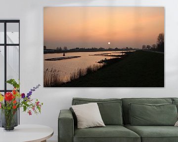 zonsopkomst boven de Hollandsche IJssel