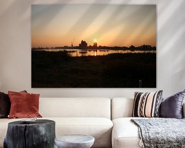 zonsopkomst boven de Hollandsche IJssel