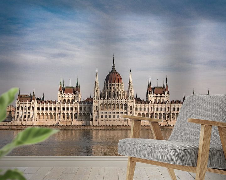 Sfeerimpressie behang: Hongaars Parlementsgebouw van Paul Oosterlaak