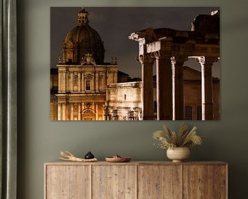 Forum Romanum in Italië bij nacht von KC Photography