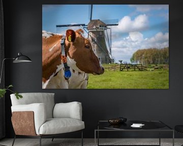 Koeien en een molen in de Vlist in de buurt van Gouda van Remco-Daniël Gielen Photography