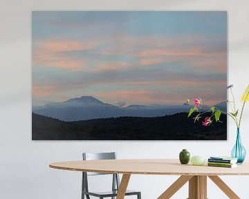 Zonsondergang, Oudtshoorn, Zuid-Afrika