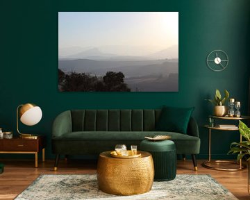 Uitzicht, Drakensbergen, Zuid-Afrika.