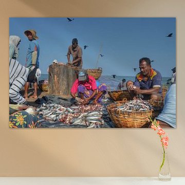 Fisherman's market in Sri Lanka