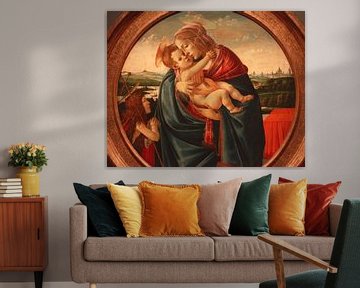 Botticelli madonna en kind met Johannes de Doper van lieve maréchal